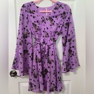LAST CHANCE - Purple Floral Free People Dress